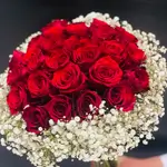 The Bride'S Flower - Red & White